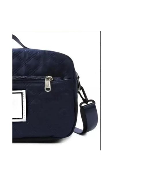 Batfox Blue Three-dimensional Diamond Patterned Small Square Tote