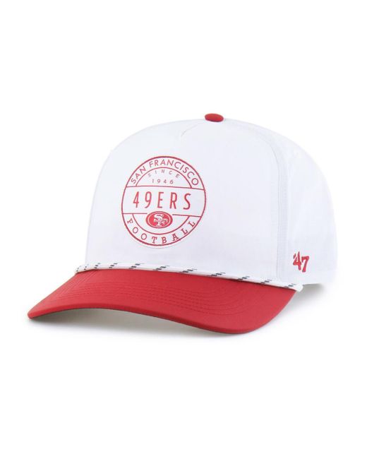 '47 White/scarlet San Francisco 49ers Suburbia Hitch Two-tone Adjustable Hat for men