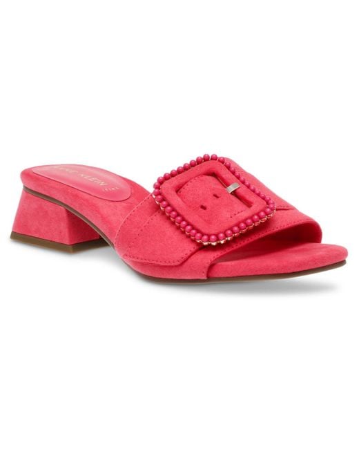 Anne Klein Red Nessa Dress Sandals