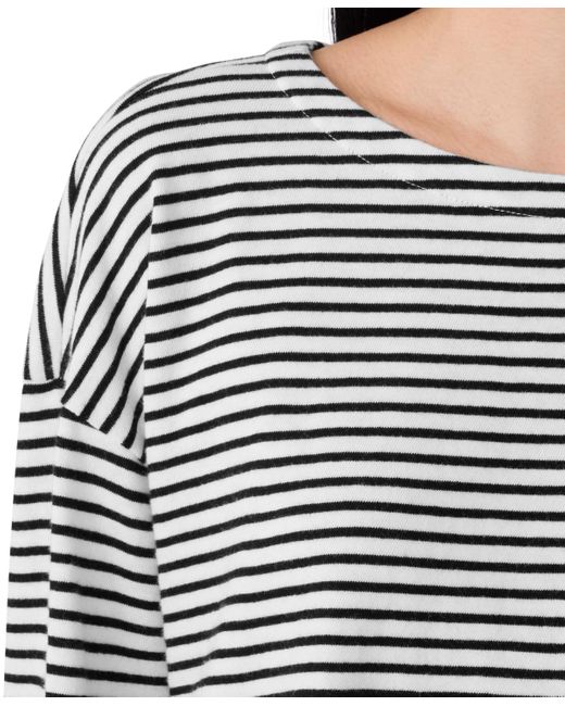 Eileen Fisher Black Striped Top