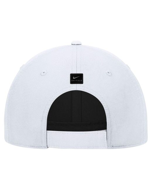 Nike White Ole Miss Rebels 2025 On-field Club Performance Adjustable Hat