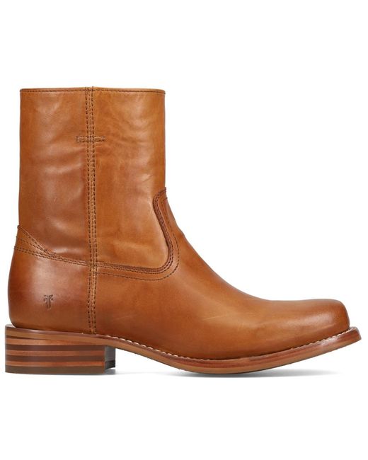 Frye Brown Campus Inside Zip Ankle Boots for men
