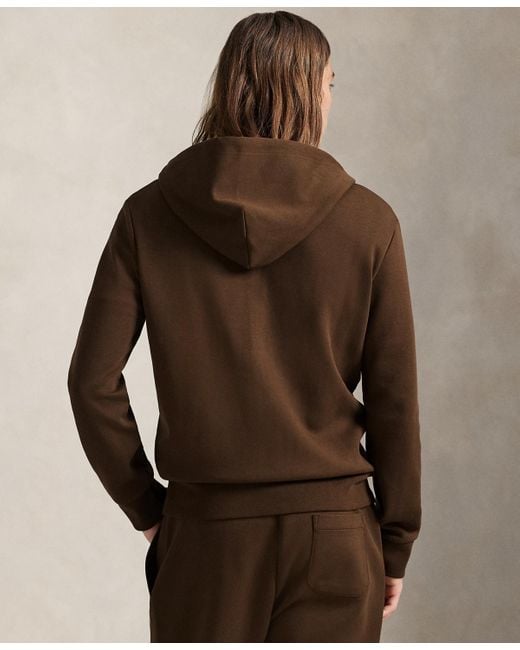 Polo Ralph Lauren Brown Double-knit Full-zip Hoodie for men