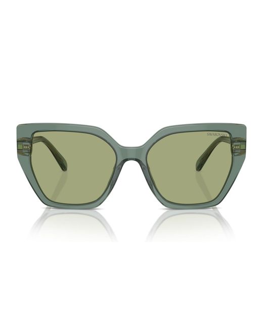 Swarovski Green Sunglasses