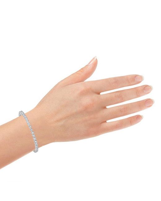 Macy's White Diamond Tri Prong-set Tennis Bracelet (2-3/8 Ct. T.w.