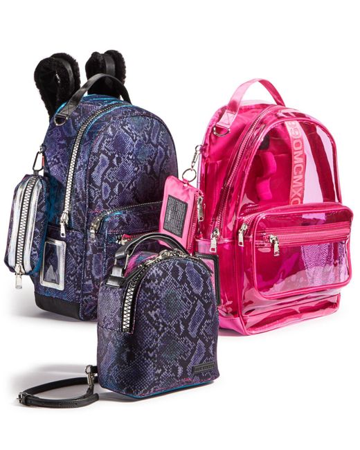 rose gold clear backpack