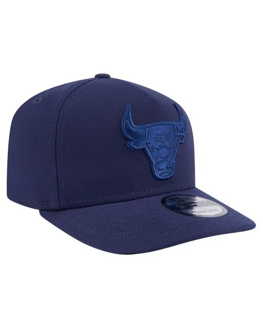 KTZ Blue Chicago Bulls Colorpack A-frame Pinch Front 9fifty Snapback Hat for men