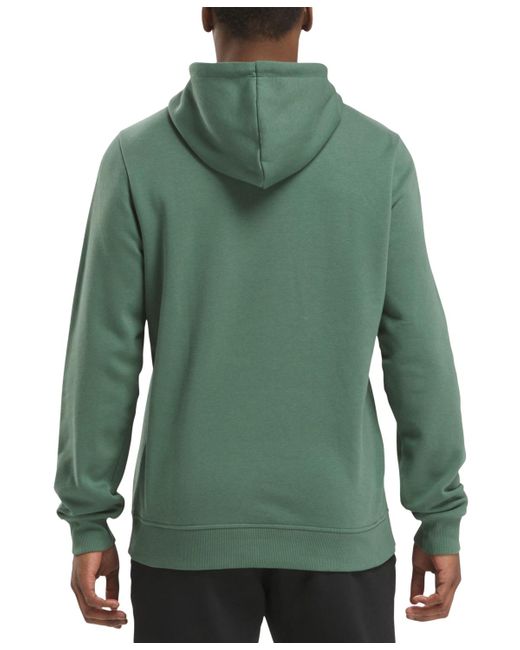 Reebok Green Identity Regular-fit Logo-print Fleece Hoodie for men