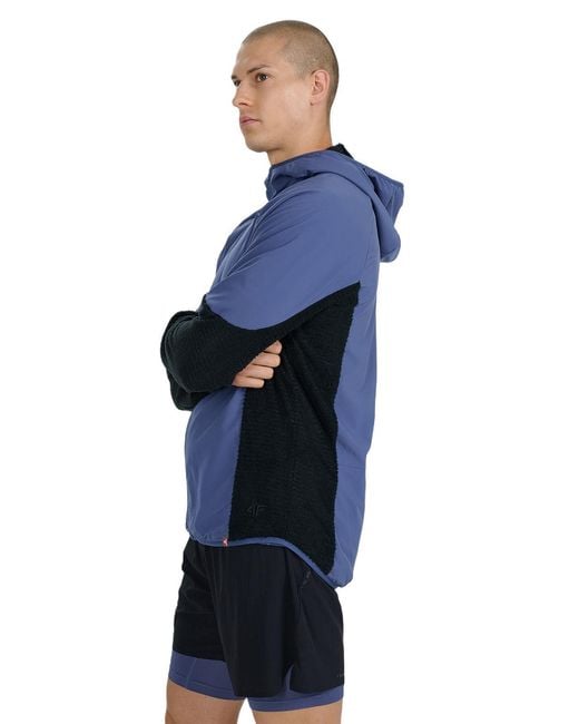 4F Blue Primaloft Active Trail Running Sweatshirt for men