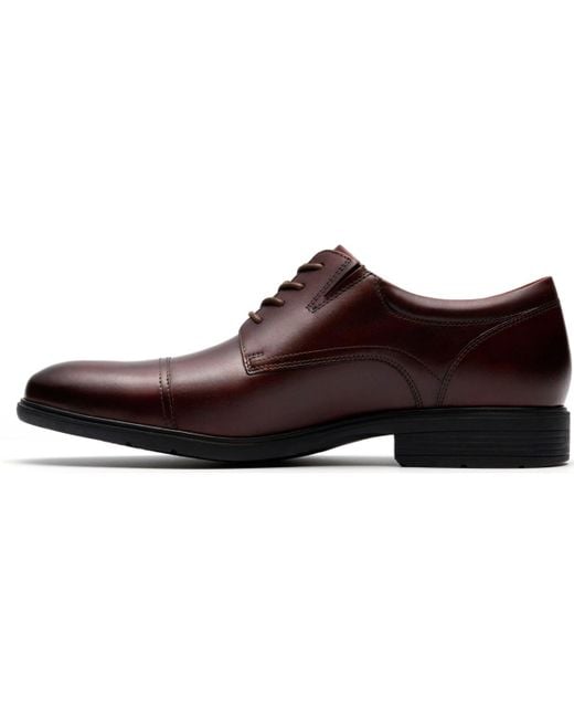 Clarks Brown Steadwell Cap Toe Dress Shoe for men