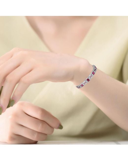 Genevive Jewelry Sterling Silver White Gold Plated