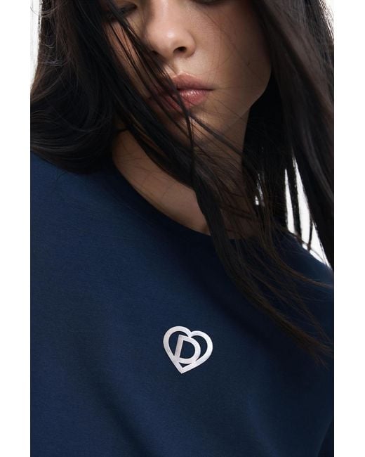 Desigual Blue Basic Logo T-shirt