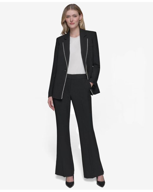 Karl Lagerfeld Black Single-button Blazer