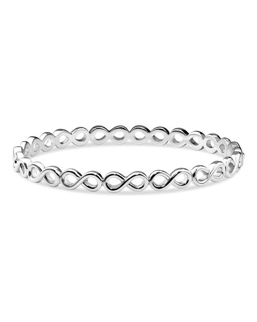 DEVATA Metallic Infinity Bangle Bracelet