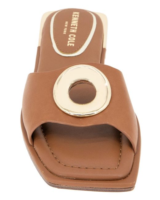 Kenneth Cole Brown Asher Flat Sandals