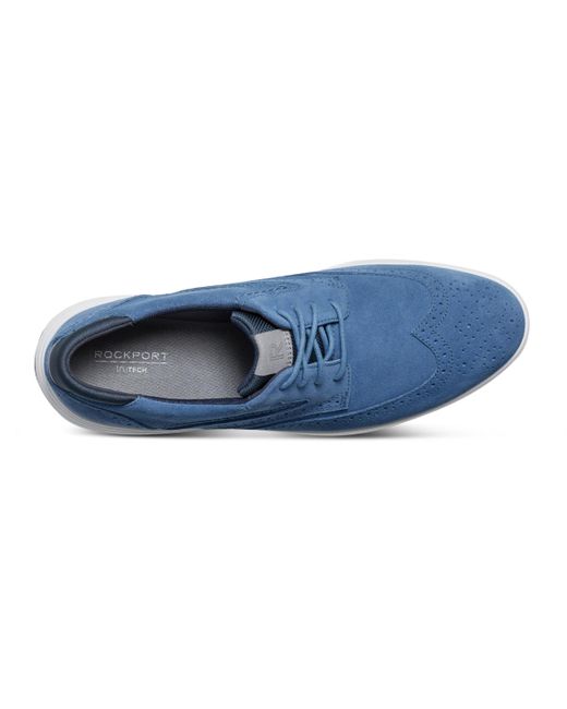 Rockport Blue Noah Wingtip Shoes for men