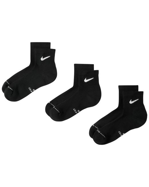 Nike Black Everyday Elevated Ankle Socks for men