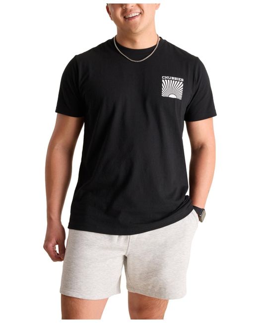Chubbies Black Five Thighs Print T-shirt for men