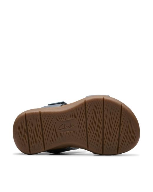 Clarks Multicolor Collection April Clover Riptape Flat Sandals