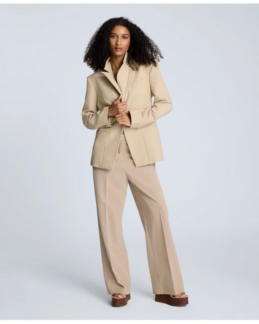 Kenneth Cole Natural Luxe Twill Slim One-button Jacket