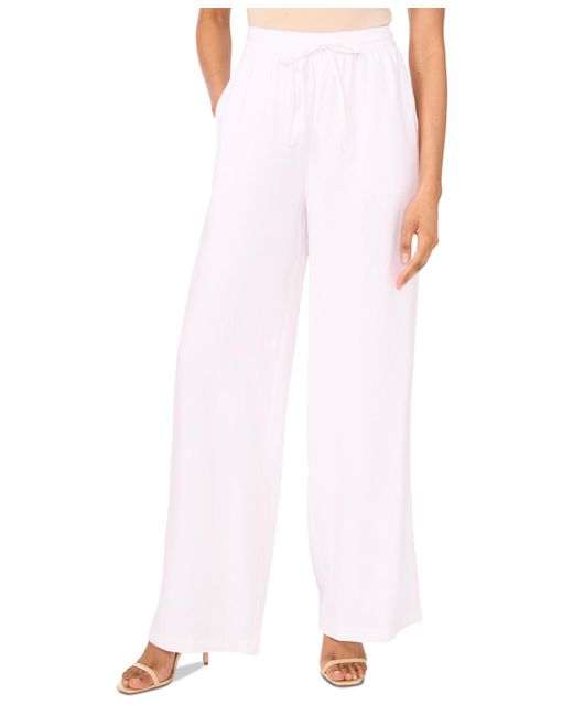 Parker White The Rebecca Drawstring Wide-leg Pants