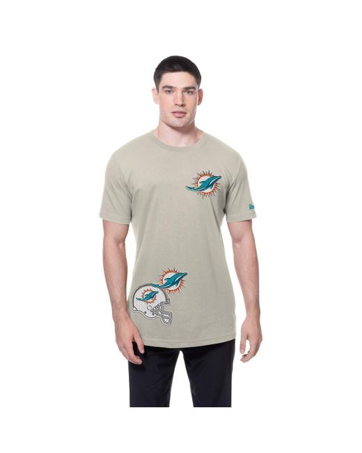 KTZ Gray Miami Dolphins Multi Patch T-shirt for men