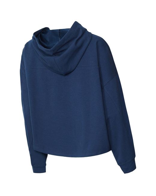 Concepts Sport Blue Uswnt Elevation Tri-blend Long Sleeve Pullover Hoodie