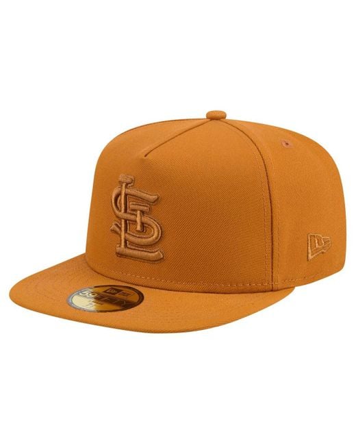 KTZ Brown St. Louis Cardinals Color Pack A-frame 59fifty Fitted Hat for men