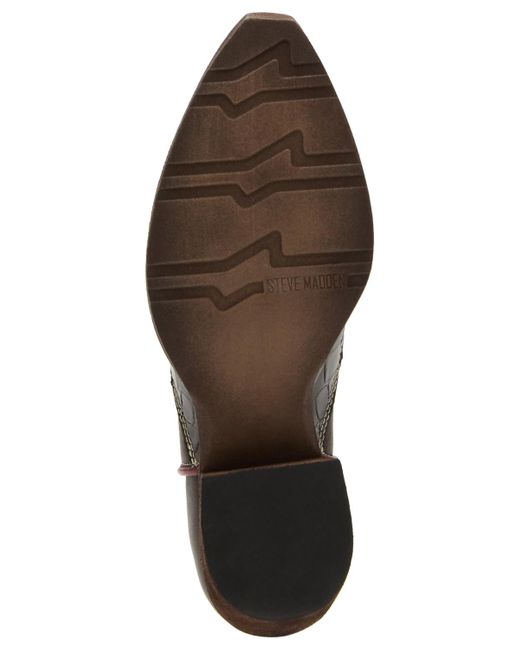Steve Madden Black Arroyo Western Cowboy Boots