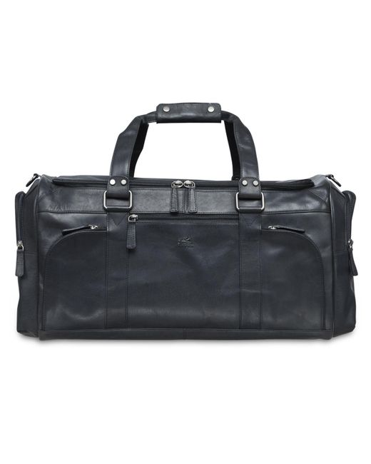 Mancini Leather Buffalo Collection Duffle Bag in Black for Men Lyst