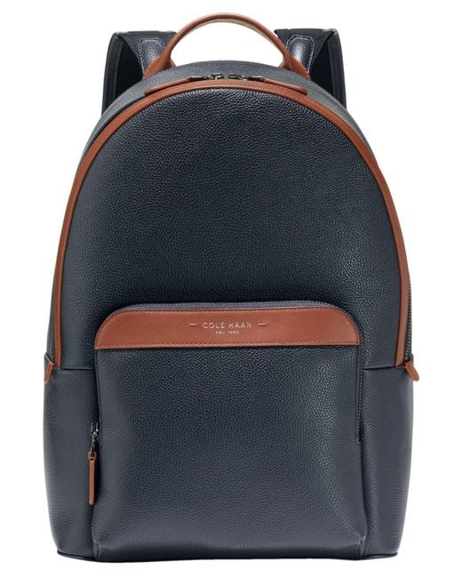 Cole Haan Damon Two-tone Laptop Backpack in Blue for Men | Lyst