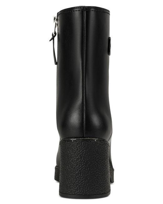 DKNY Black Traci Block Heel Booties