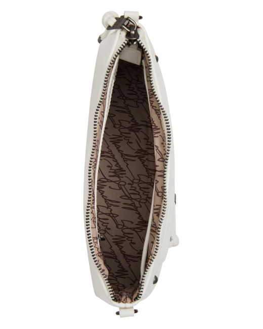 Steve Madden White Bjony Zipper Crossbody Bag