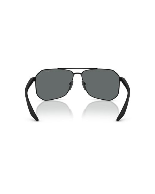 Prada Linea Rossa Black Polarized Sunglasses for men