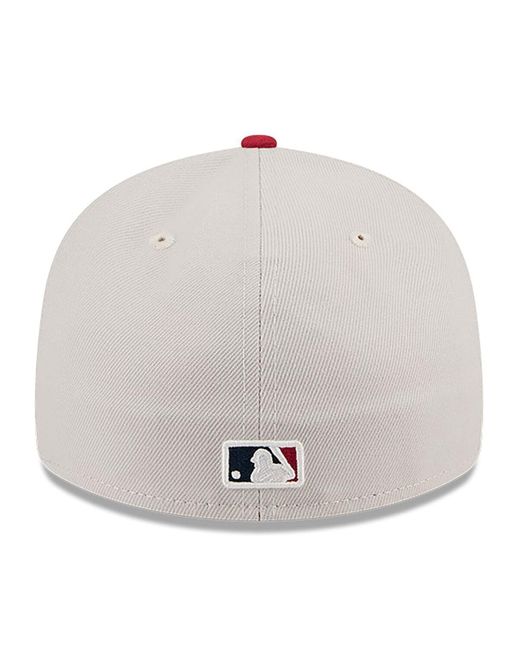 KTZ Pink Red Chicago White Sox 2024 Fourth Of July Low Profile 59fifty Fitted Hat for men