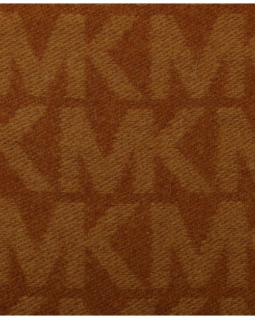 Michael Kors Brown Mk Repeat Ruana