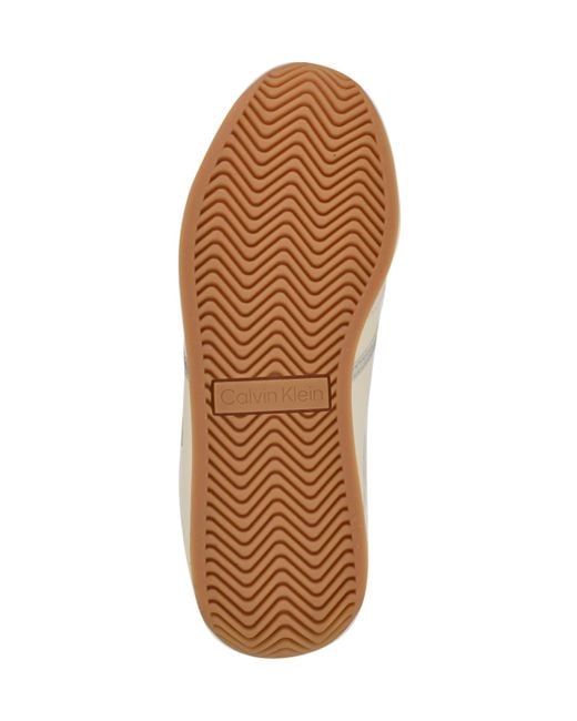 Calvin Klein White Avyenna Retro Lace-up Sneakers