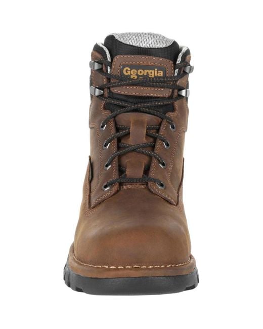 GEORGIA BOOT Eagle One - Stivali Da Lavoro Impermeabili In Pelle Pieno Fiore, Leggeri Con Soletta Memory Foam E Suola Antiscivolo
