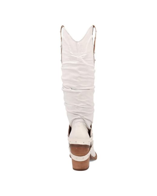 Dingo White Grit N' Grace Leather Boot