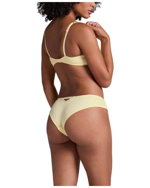 Hunkemöller Yellow Pointelle Brazilian