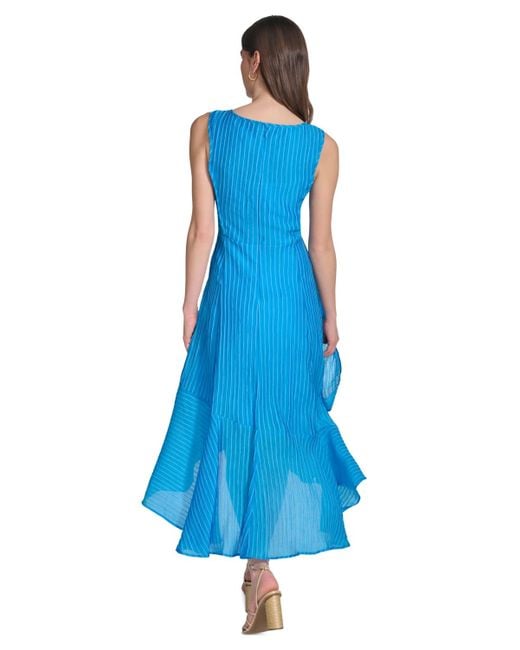 Calvin Klein Blue High-low A-line Dress