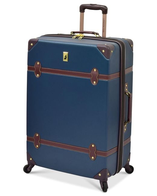 London Fog Multicolor Retro 28" Expandable Spinner Suitcase