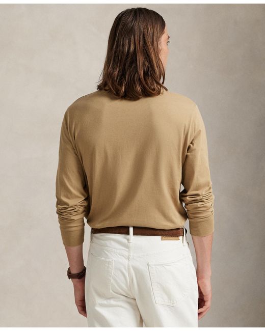 Polo Ralph Lauren Brown Classic-fit Jersey Long-sleeve T-shirt for men