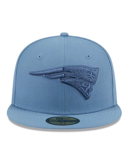 KTZ Blue New England Patriots Color Pack 59fifty Fitted Hat for men