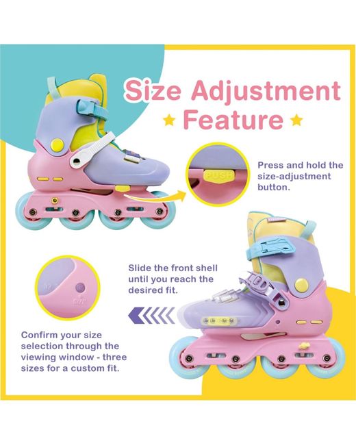 C7skates Pink Nostalgic Impulse Jr. Inline Skates (