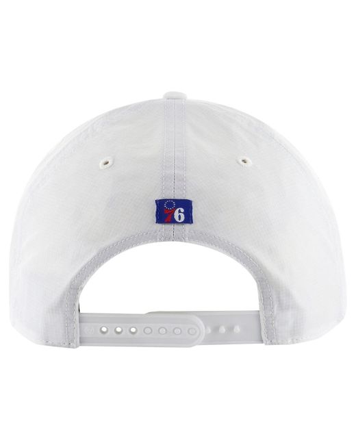 '47 White 47 Brand Philadelphia 76ers Fairway Hitch Brrr Adjustable Hat for men