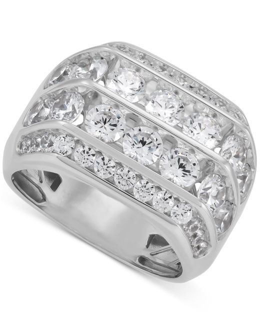 Grown With Love Gray Lab Grown Diamond Multirow Cluster Ring (5 Ct. T.w. for men