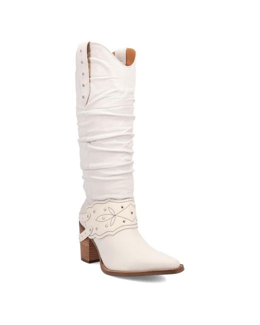 Dingo White Grit N' Grace Leather Boot