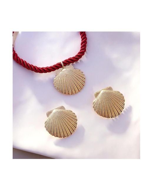 SOH Brown The Seashell Jewellery Set