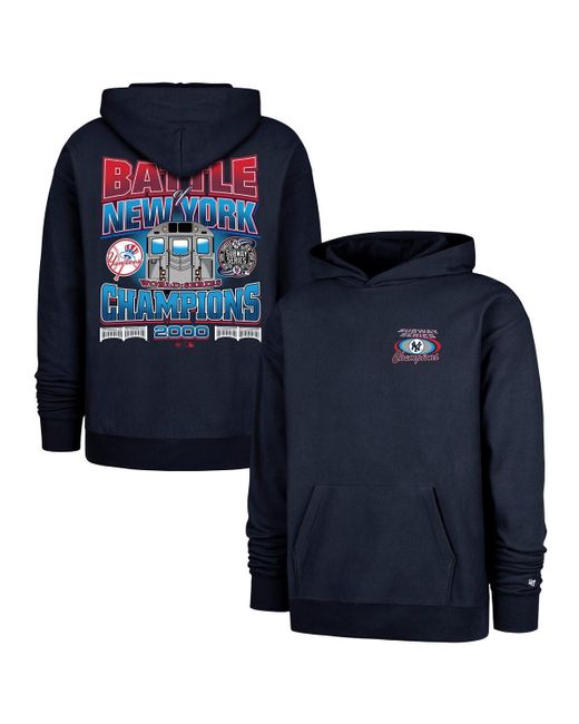 '47 Blue New York Yankees 2000 World Series Champions Showcase Backer Pullover Hoodie for men